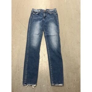Flying Monkey Jeans Womens 28 Blue Denim Medium Wash Straight Leg Zip Fly Retro